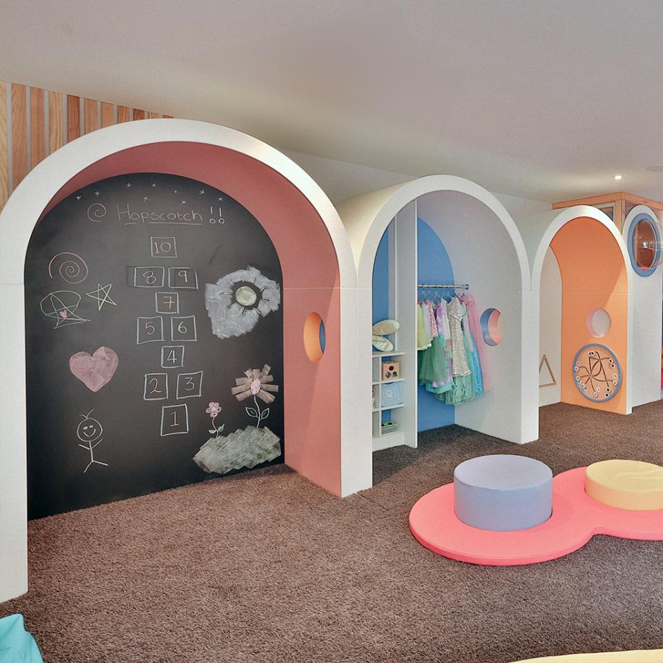 carousel image the arches play area inside hopscotch cafe